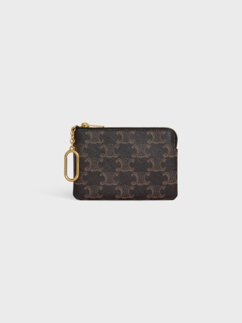 CELINE COIN PURSE IN Triomphe Canvas