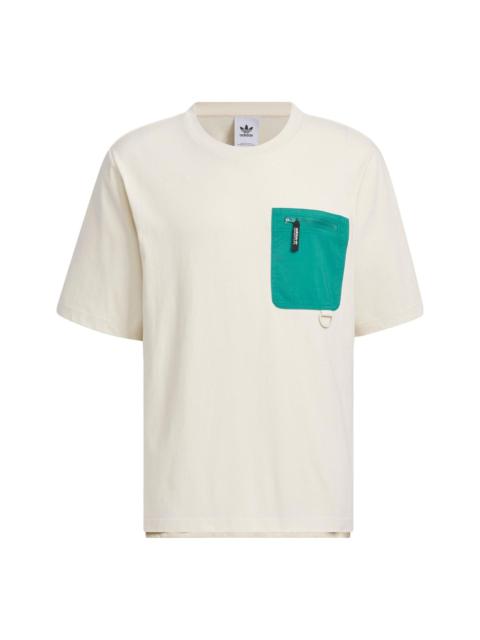 adidas adidas originals Adventure Pocket T-shirt 'Beige' IK8587