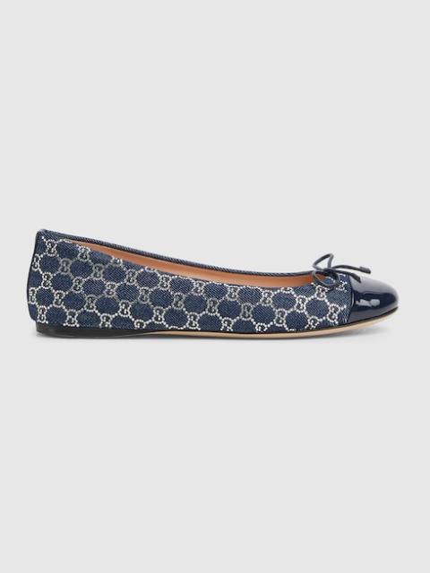 Women's GG crystal ballet flat