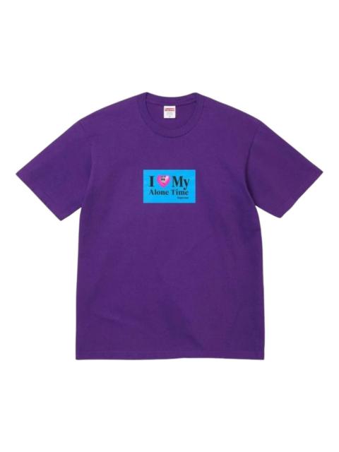 Supreme Supreme SS26 Alone Time T-Shirt 'Purple' SUP-SS26-163-PUR