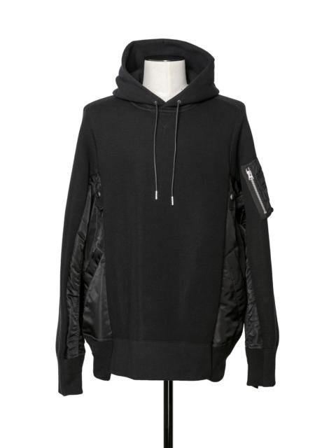 sacai Sponge Sweat x Nylon Twill Hoodie
