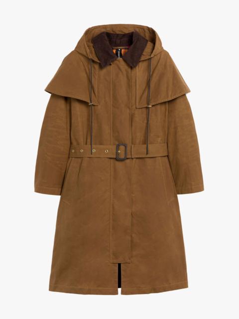 Mackintosh WILMA BROWN WAXED COTTON COAT