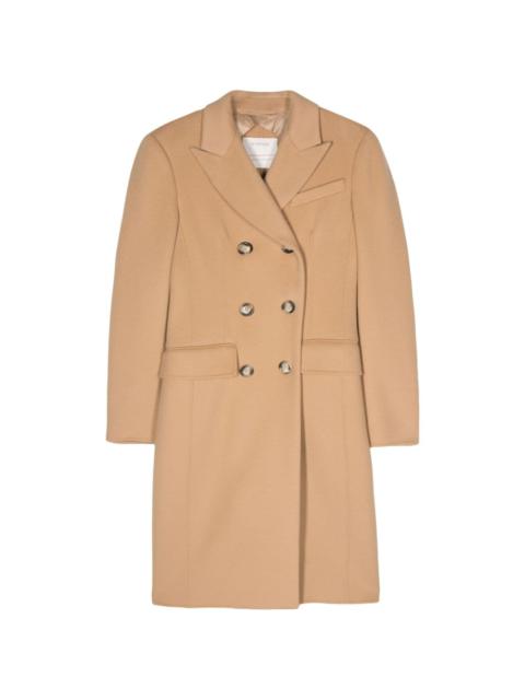 double-breasted wool coat