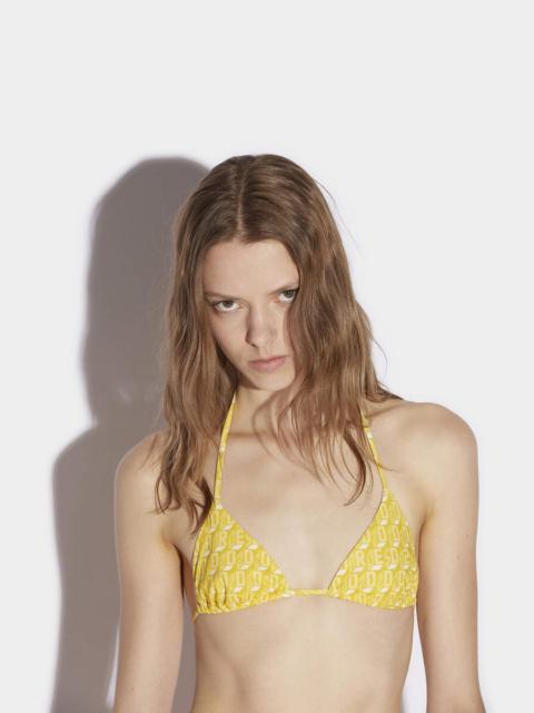 DSQUARED2 MONOGRAM BIKINI TOP