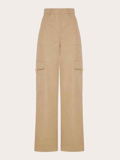 Valentino STRETCH COTTON CANVAS CARGO PANTS