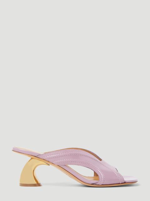 Dries Van Noten Sculptured Heel Mules