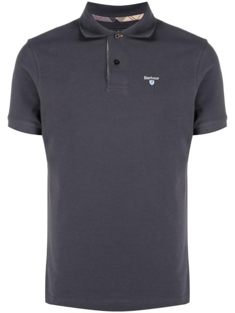Barbour embroidered-logo polo shirt