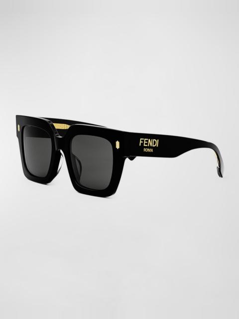FENDI Fendi Roma Square Acetate Sunglasses
