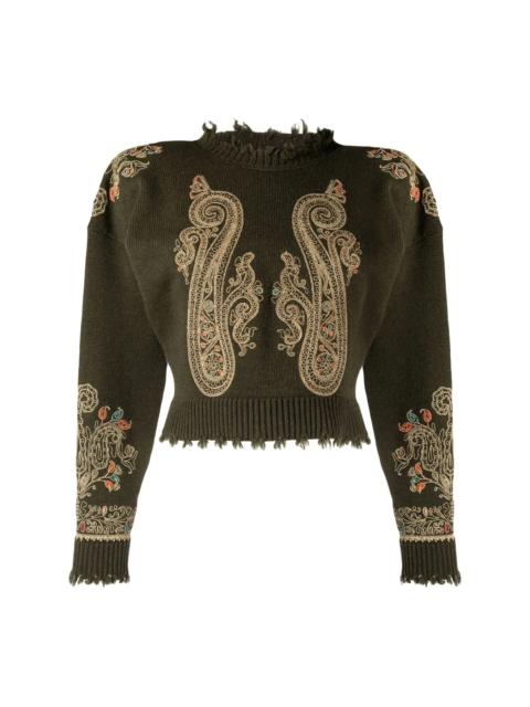 Etro Maglie embroidered knit jumper