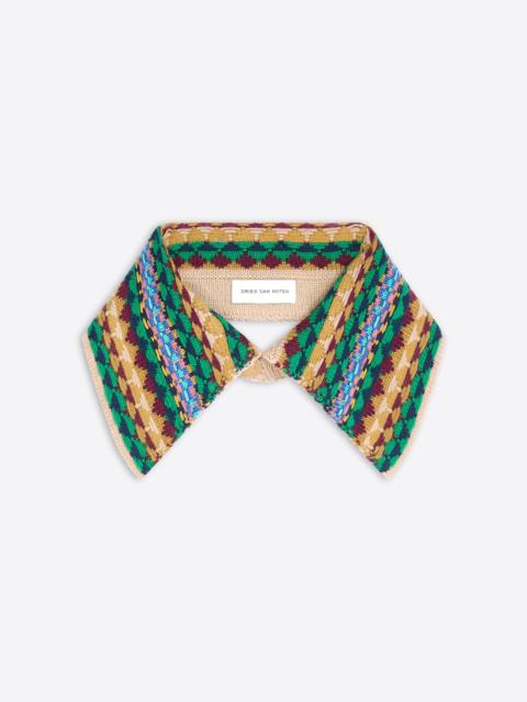 Dries Van Noten JACQUARD WOOL COLLAR