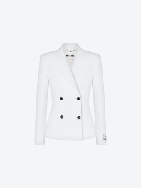 Moschino COTTON DUCHESSE DOUBLE-BREASTED JACKET
