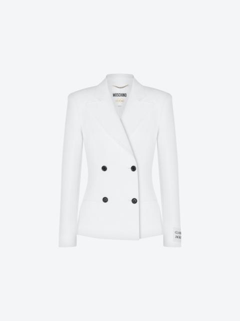 Moschino COTTON DUCHESSE DOUBLE-BREASTED JACKET