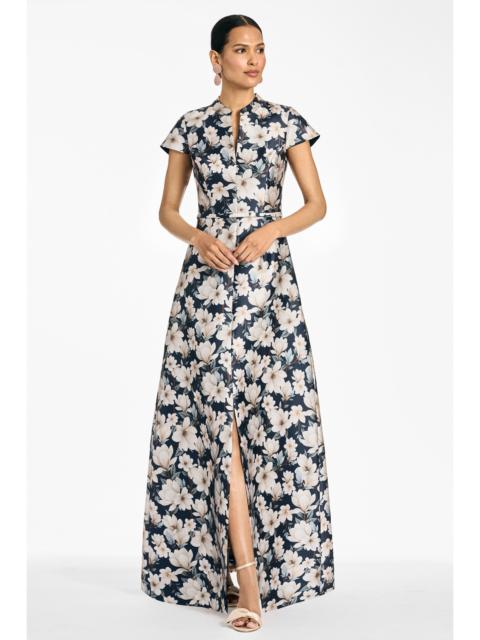 SACHIN & BABI CHARLOTTE GOWN - MIDNIGHT MAGNOLIA