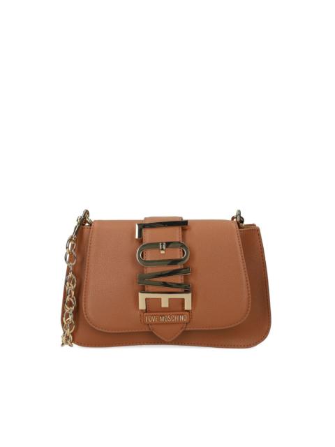Moschino logo-plaque cross body bag