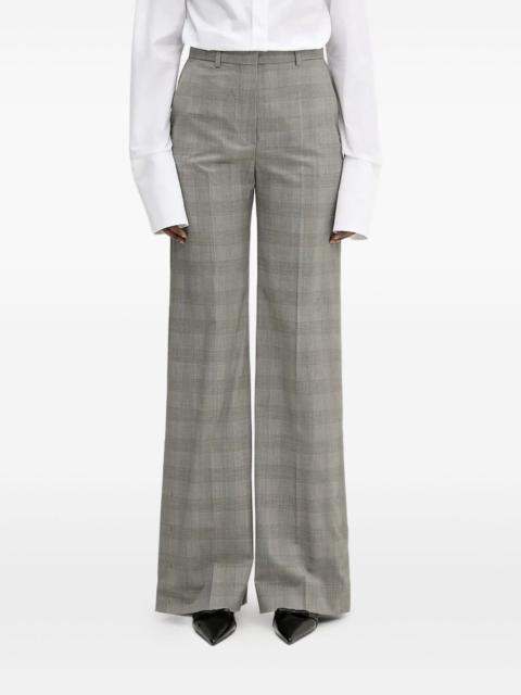 Sportmax checked side-button trousers