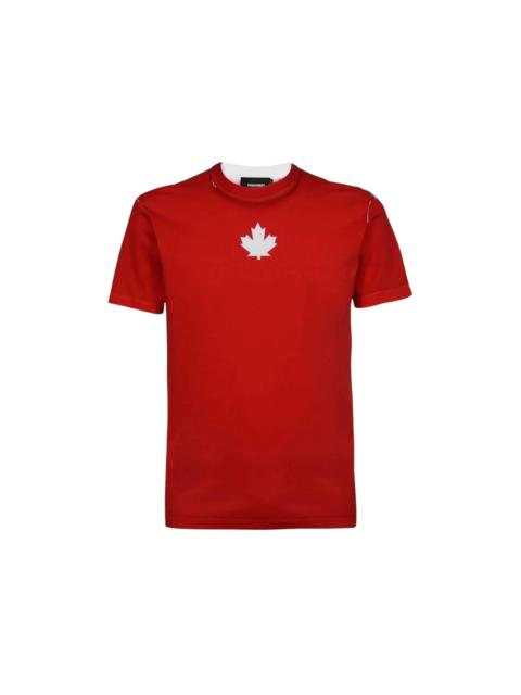 DSQUARED2 Dsquared2 Cool Fit Team Logo Red T-Shirt Red