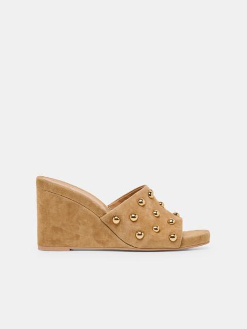 dolce vita HOLTA STUD WEDGES LT BROWN SUEDE