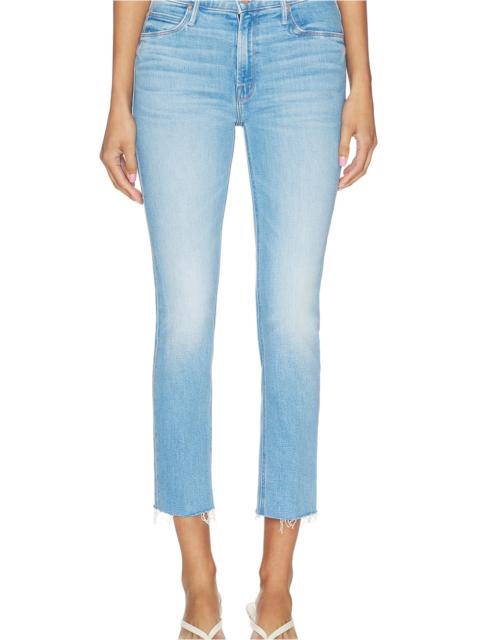 MOTHER The Mid Rise Dazzler Crop Fray Jeans