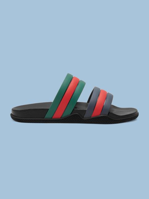 GUCCI Men's Web slide sandal
