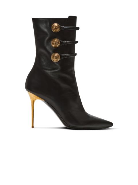 Balmain Alma leather ankle boots