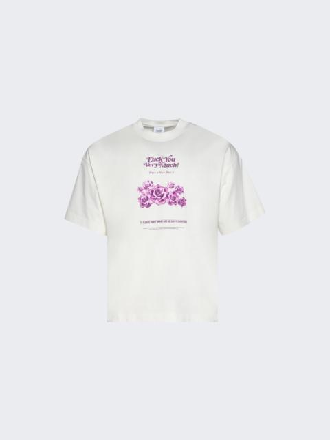 VETEMENTS Fuck You Very Much Tee Vanilla