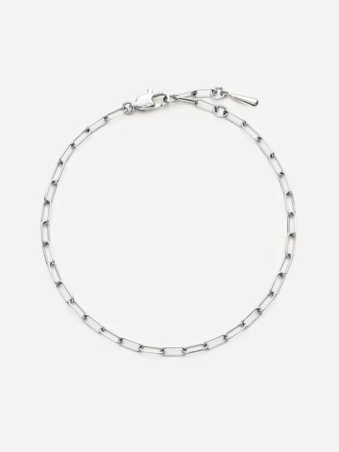 MISSOMA Platinum-Plated Mini Paperclip Chain Bracelet
