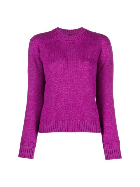 crew-neck long-sleeve jumper