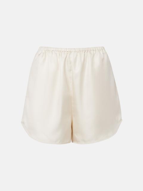 Loulou de Saison Cabo silk satin shorts