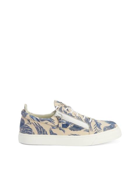 Giuseppe Zanotti abstract print low-top sneakers