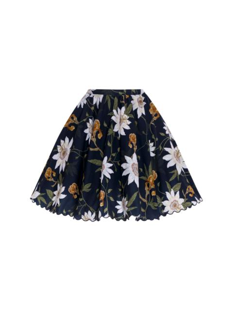 Agua by Agua Bendita Leonora Pasiflora flared skirt