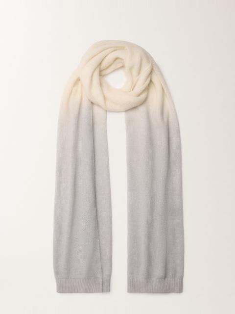 FABIANA FILIPPI Mohair scarf with gradient micro sequins