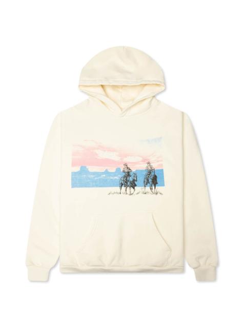 One Of These Days DRIFTING A BLUE PULLOVER HOODIE - BONE