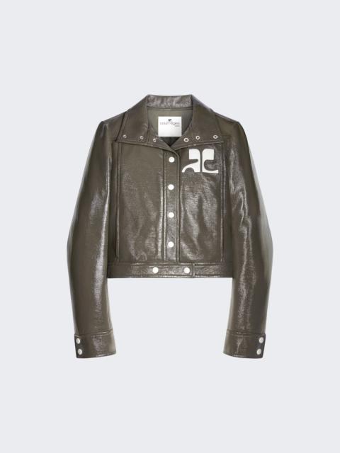 courrèges Vinyle Reedition Jacket Camouflage Green