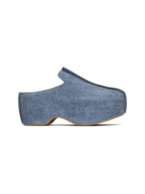 JW Anderson Blue Platform Clogs