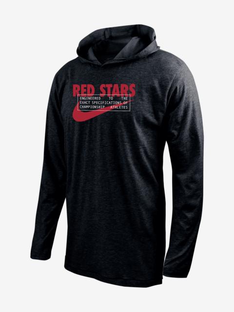 Chicago Red Stars Nike Men's Soccer Long-Sleeve Hooded T-Shirt