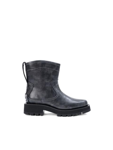 GANNI topstitched boots