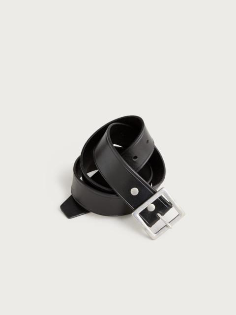 J.CREW Wallace & Barnes Italian leather belt with square brass buckle