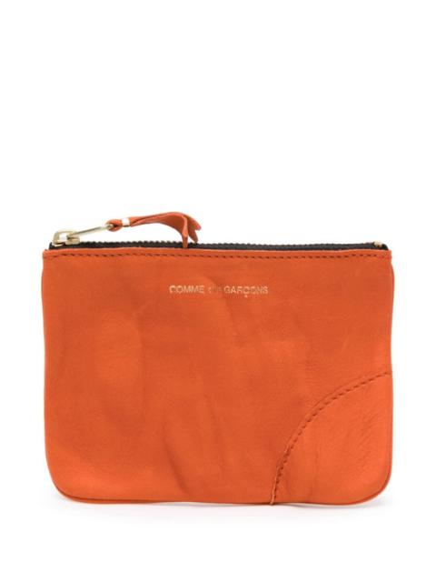 Comme Des Garçons Washed Wallet Top Zip Pouch