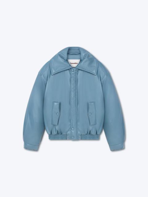 Nanushka ALDO - OKOBOR™ alt-leather bomber jacket - Storm blue