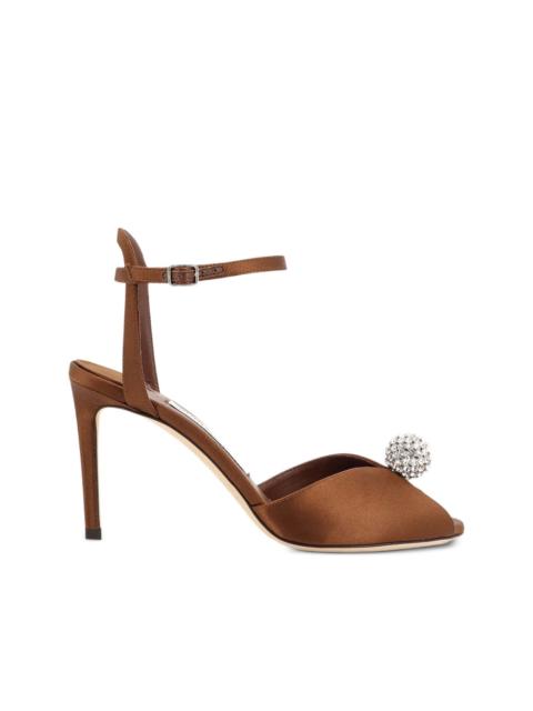 85mm Sacora crystal-embellished sandals