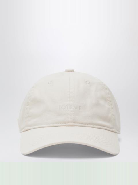 TOTEME Ivory cotton baseball cap