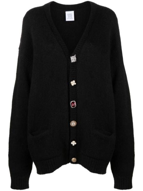 VETEMENTS oversized embellished cardigan