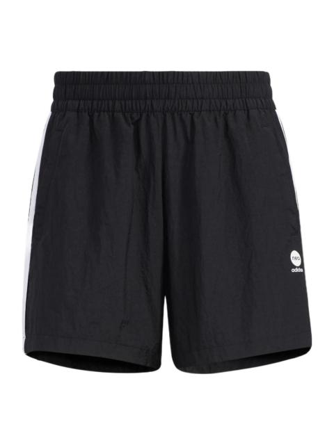 adidas (WMNS) adidasNeo 3-Stripes Woven Shorts 'Black White' HE4553