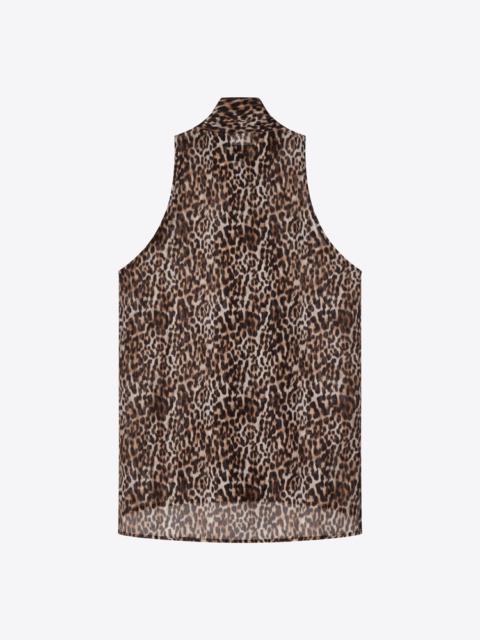 BLK DNM BLOUSE 106 BROWN LEO