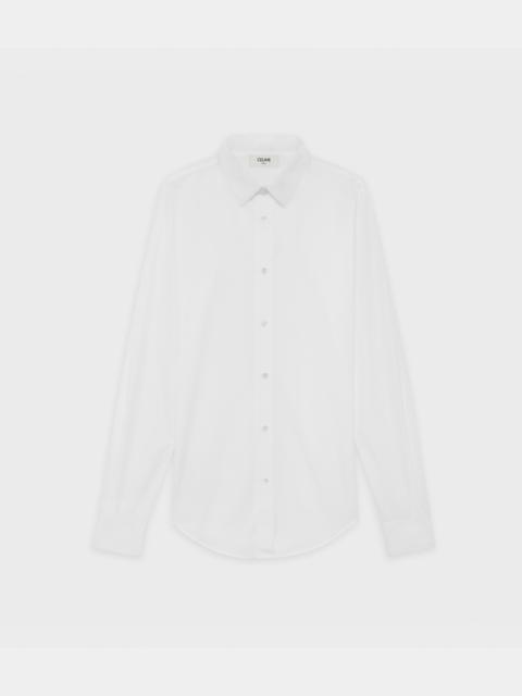 skinny shirt in cotton poplin