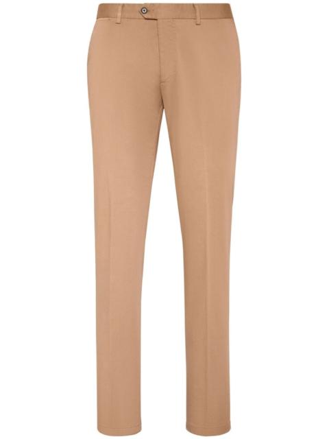 PHILIPP PLEIN pressed-crease cotton chinos