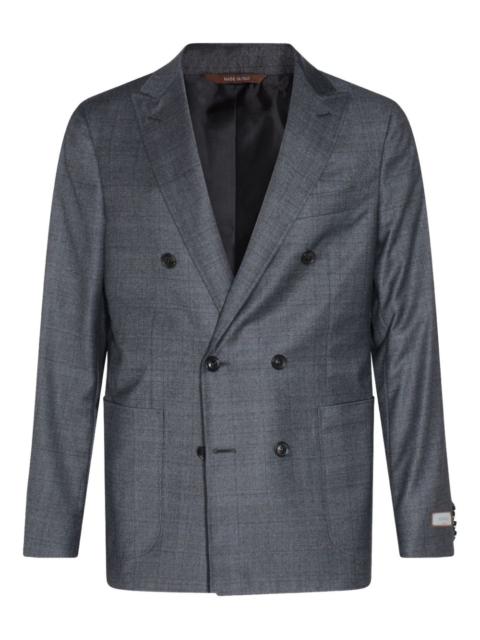 Canali double-breasted wool blazer