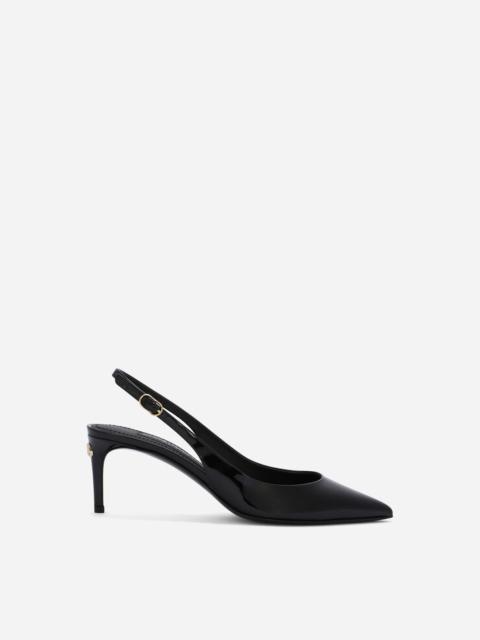 Dolce & Gabbana Patent leather Cardinale slingbacks
