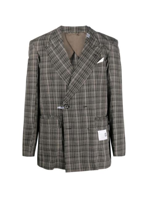 Maison MIHARAYASUHIRO checked-pattern blazer
