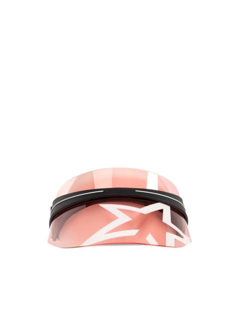PERFECT MOMENT star-print visor hat